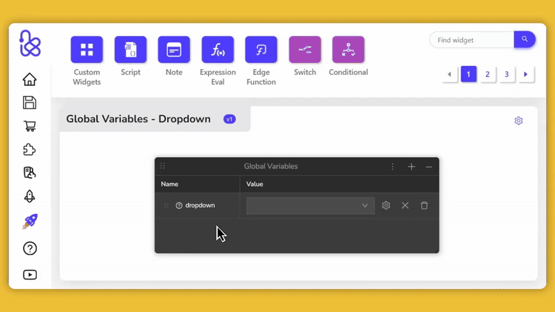 Dropdown Variable