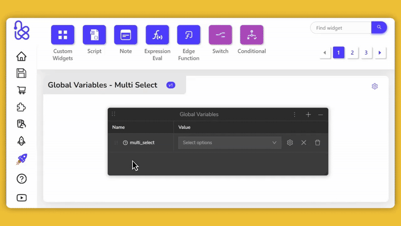 MultiSelect Variable