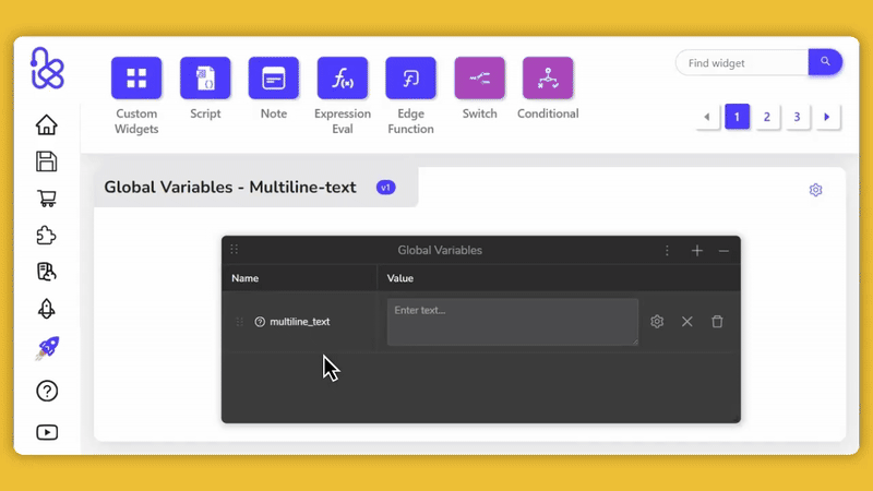 MultilineText Variable