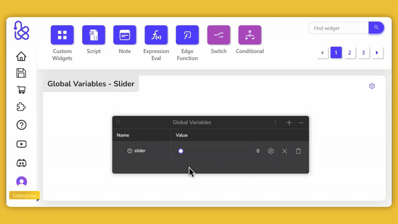 Slider Variable