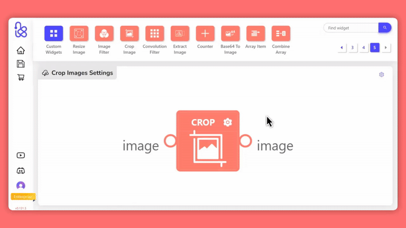 Crop Tool Interface