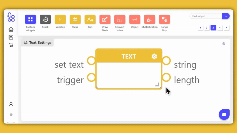 Trigger next widget on 'set value'