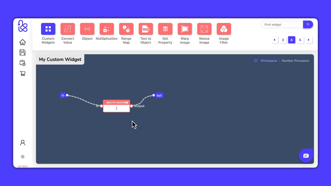 Exiting the Custom Widget workspace